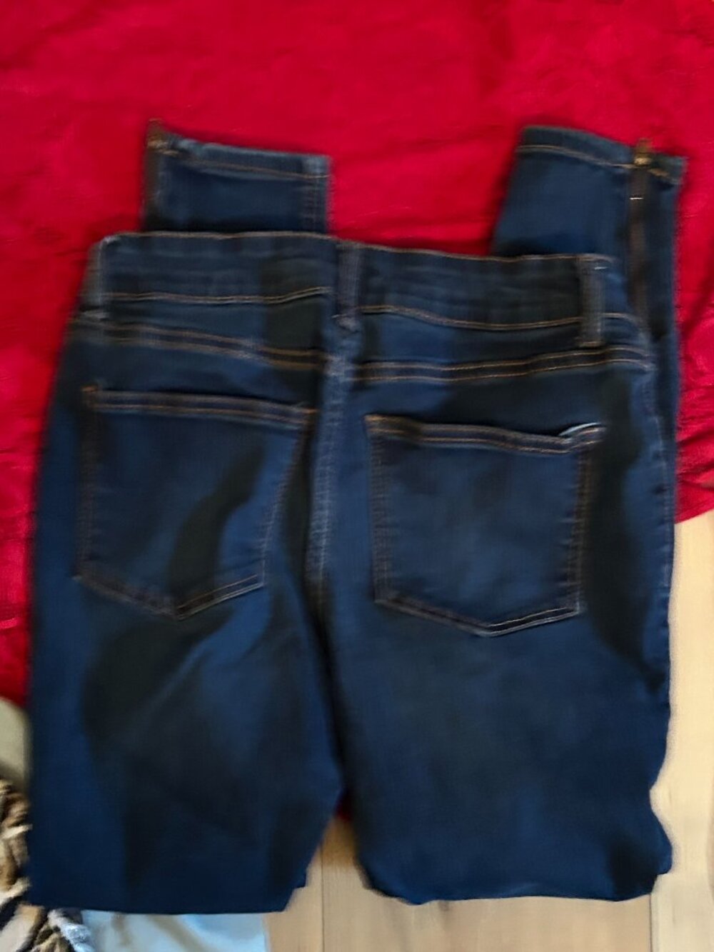 size small womens blue jeans denim pants stretch maurices